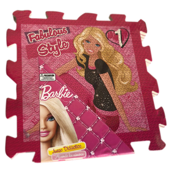 Alfombra pack 8 cuadrados 30x30cms, 10mm grosor. – Barbie