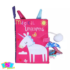 Libro tela unicornios Isistore
