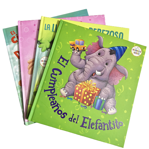 Pack A, 4 cuentos infantiles, tapa dura