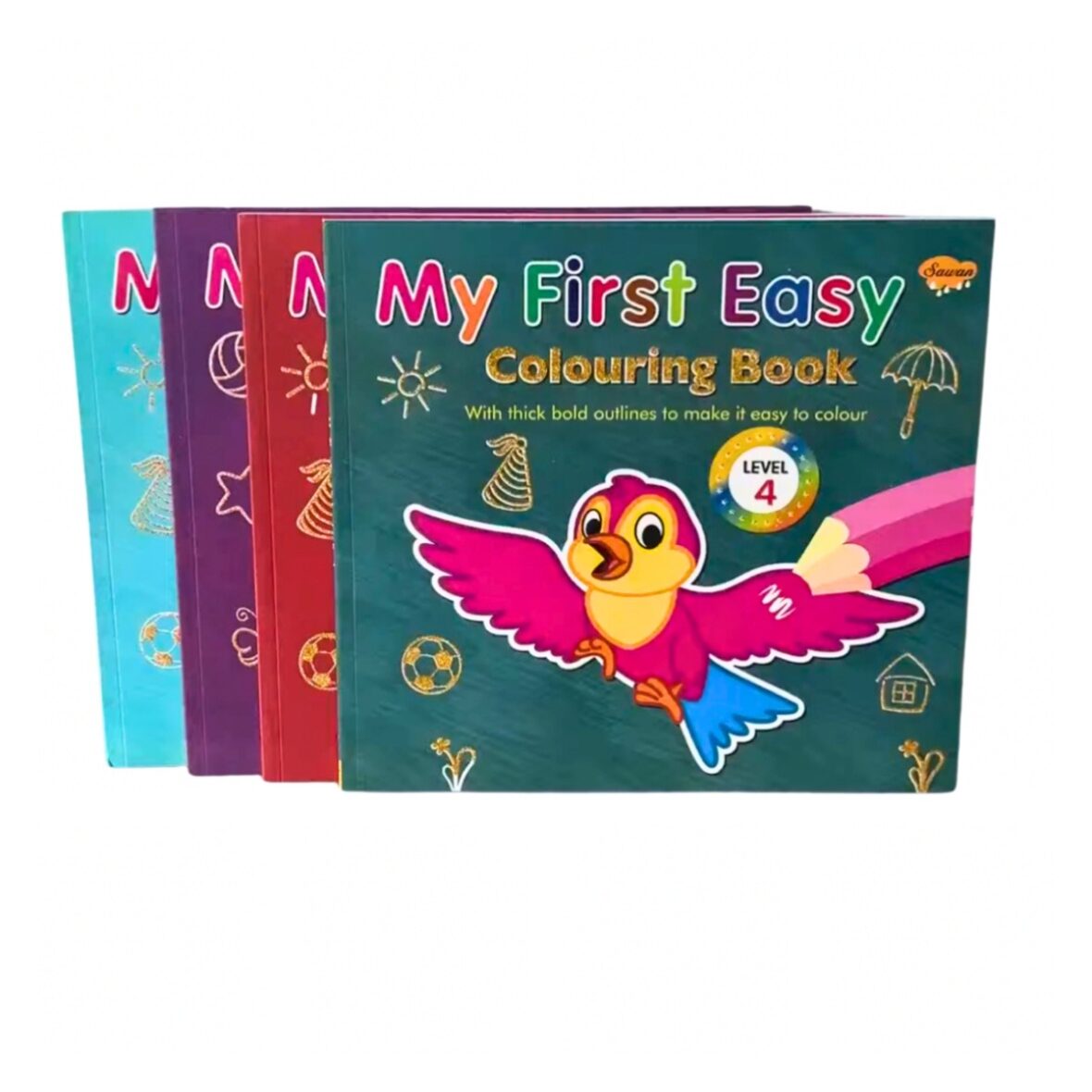 Pack 4 libros, para pintar. My first easy